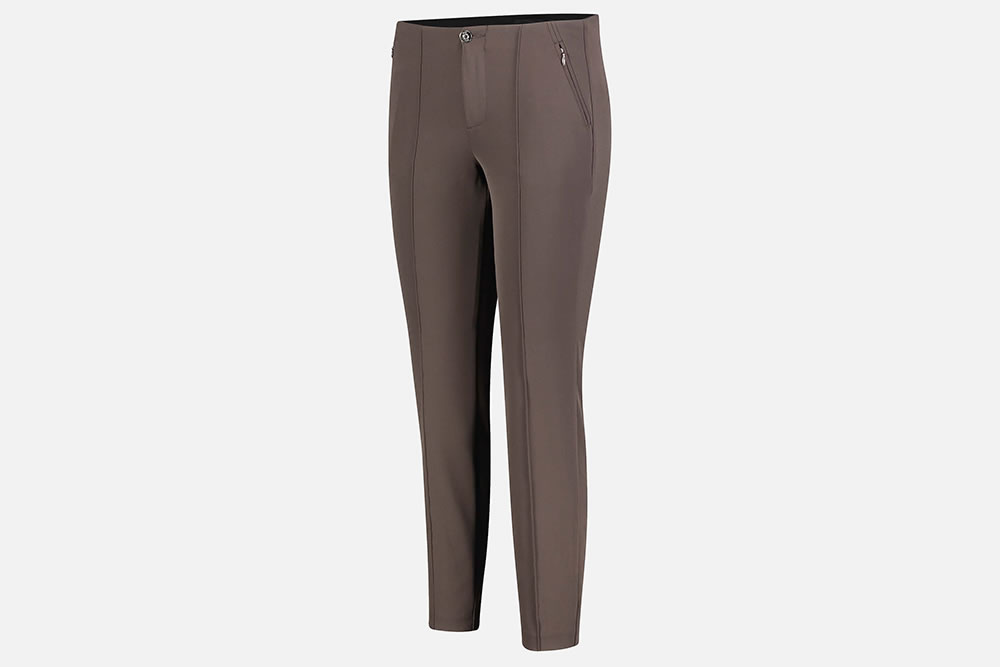 ANNA ZIP DARK BROWN