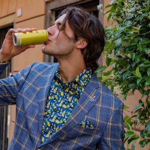 BLAZER NAVY YELLOW BIG CHECKS – Image 2
