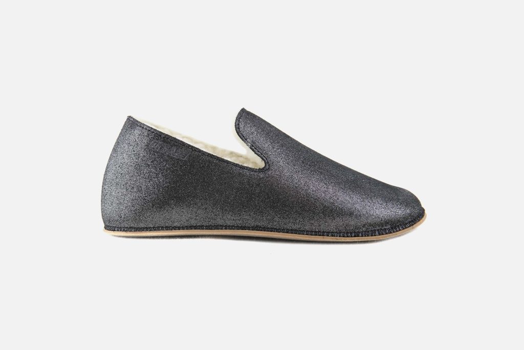 BOSABO SLIPPER NOIR GLITTER