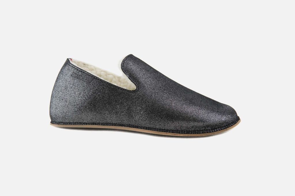 BOSABO SLIPPER NOIR GLITTER