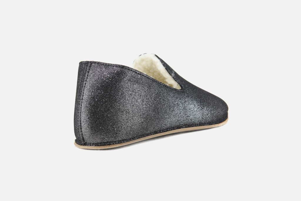 BOSABO SLIPPER NOIR GLITTER