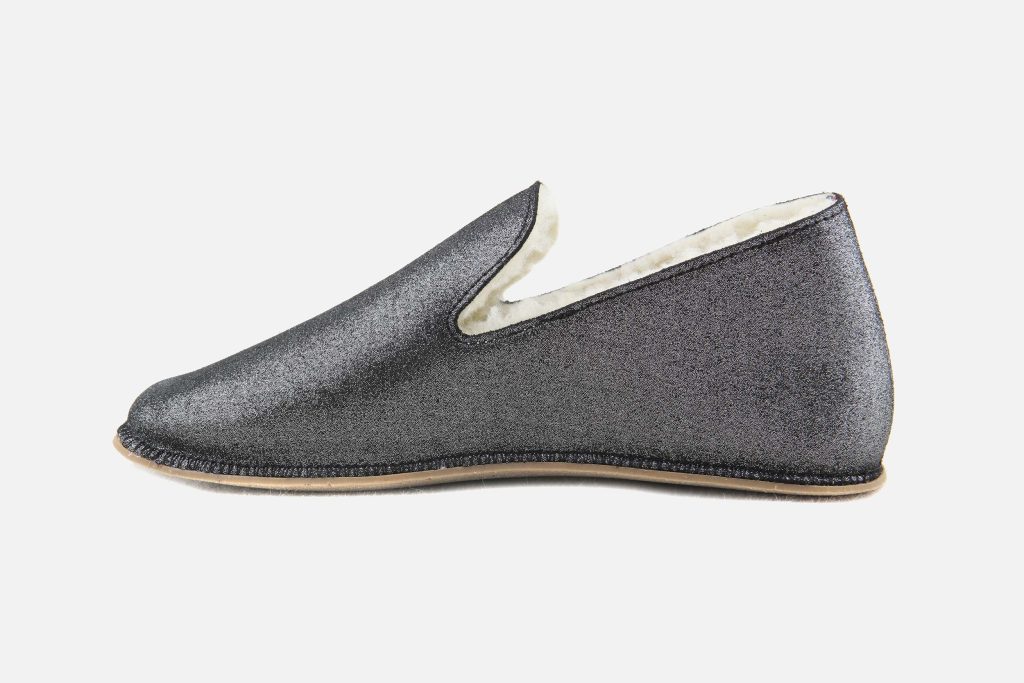 BOSABO SLIPPER NOIR GLITTER