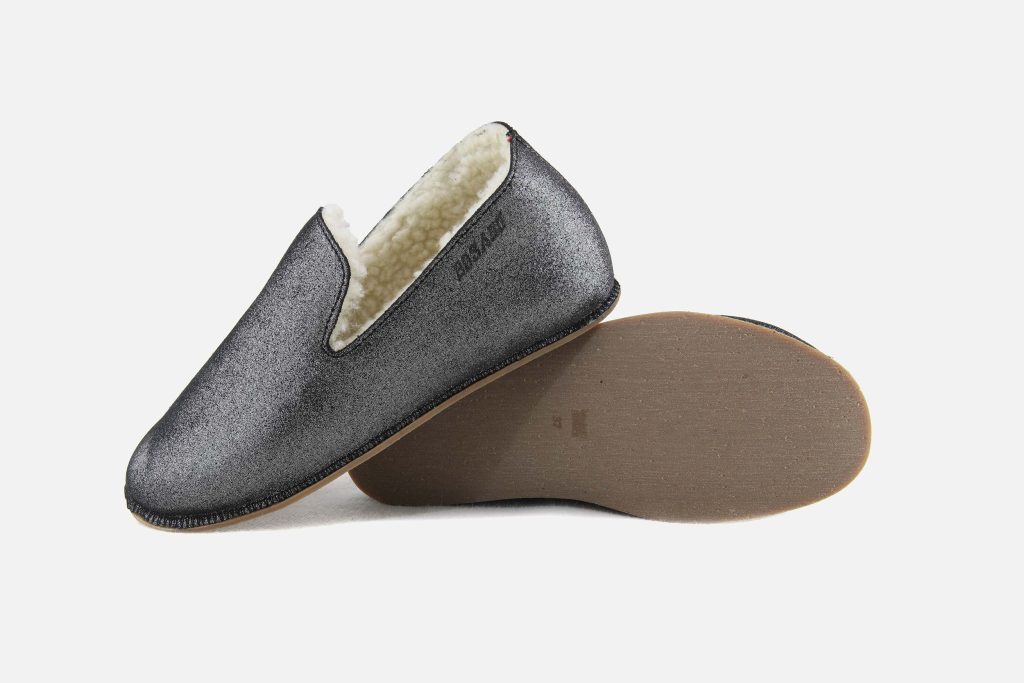 BOSABO SLIPPER NOIR GLITTER