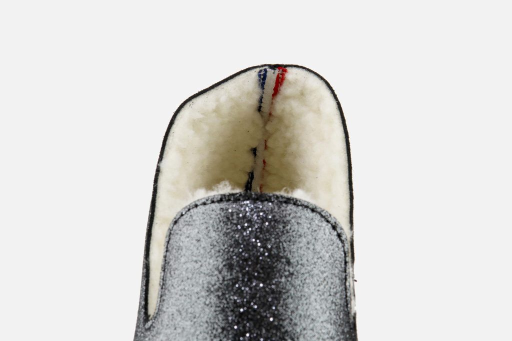 BOSABO SLIPPER NOIR GLITTER