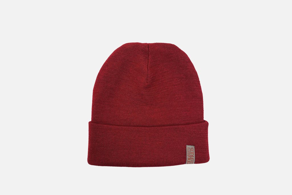 BEANIE SOLID CHILI RED