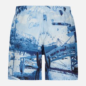 SWIMSHORT BLUE PHOTO PRINT - Image 2