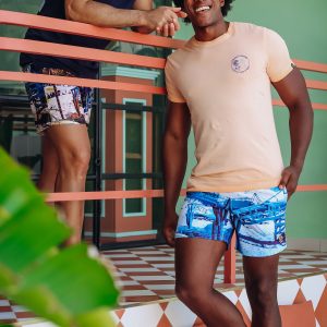 SWIMSHORT BLUE PHOTO PRINT - Image 6