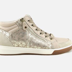 ROMY HI ZIP BEIGE ET OR – Image 1