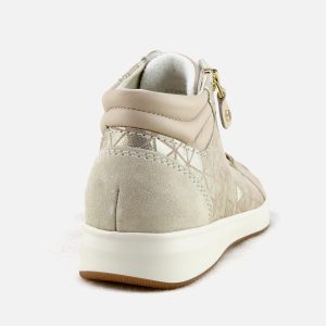 ROMY HI ZIP BEIGE ET OR – Image 3