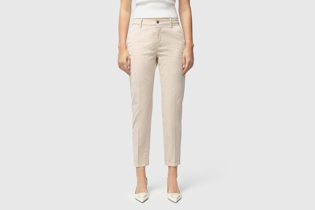 CHINO TURN UP IVORY