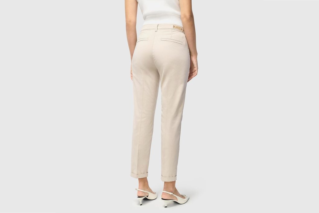 CHINO TURN UP IVORY