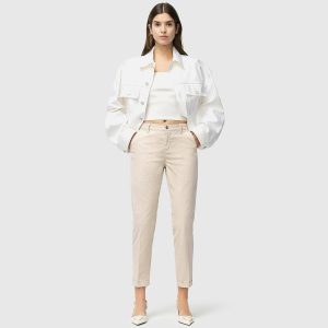 CHINO TURN UP IVORY - Image 8