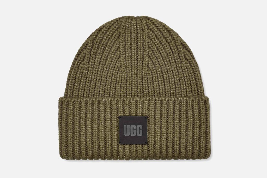 CHUNKY RIB BEANIE BURNT OLIVE