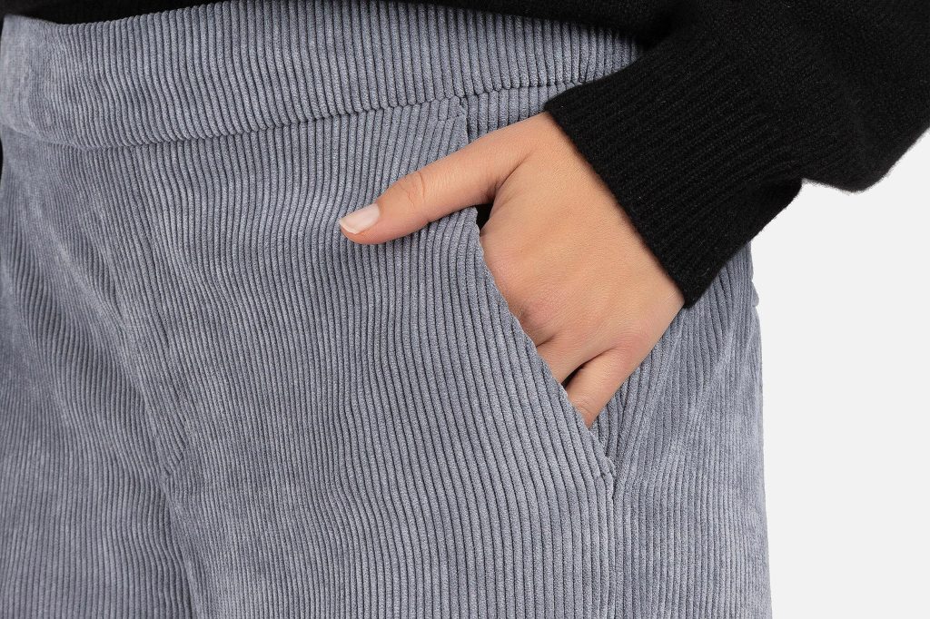 CHIARA STEEL GREY CORDUROY