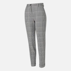 CHINO TURN UP IVORY CHECK - Image 3