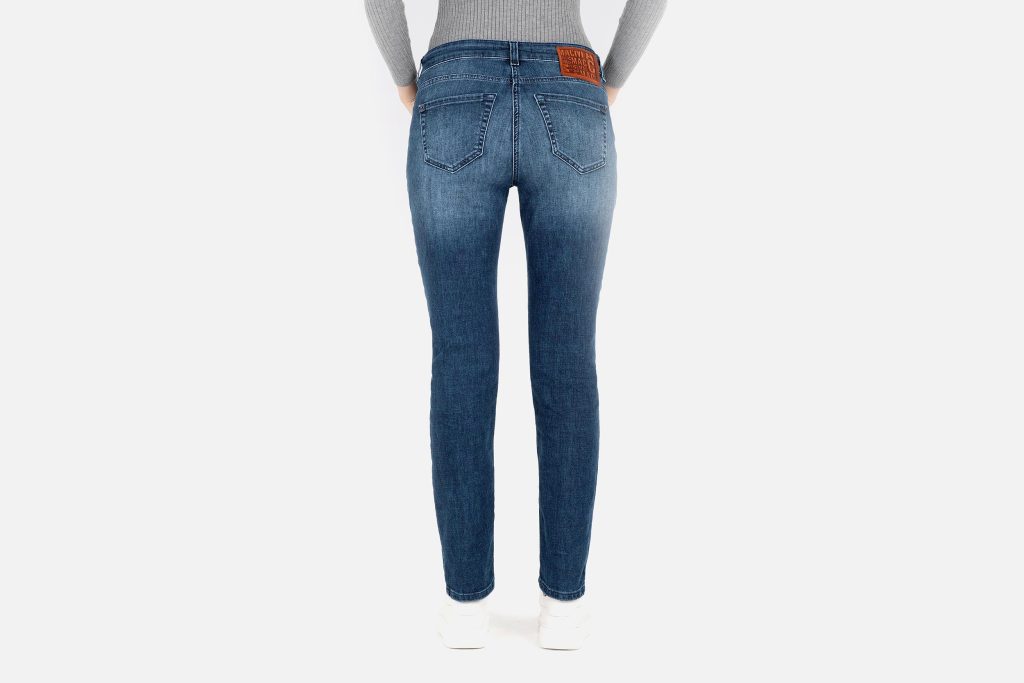 SLIM MODERN BLUE HEMP DENIM