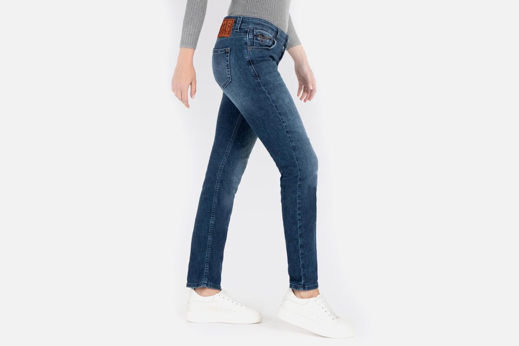 SLIM MODERN BLUE HEMP DENIM