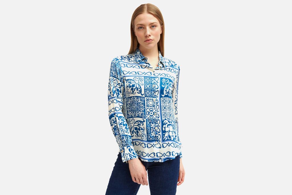 CHEMISE GERONA BLUE ICE