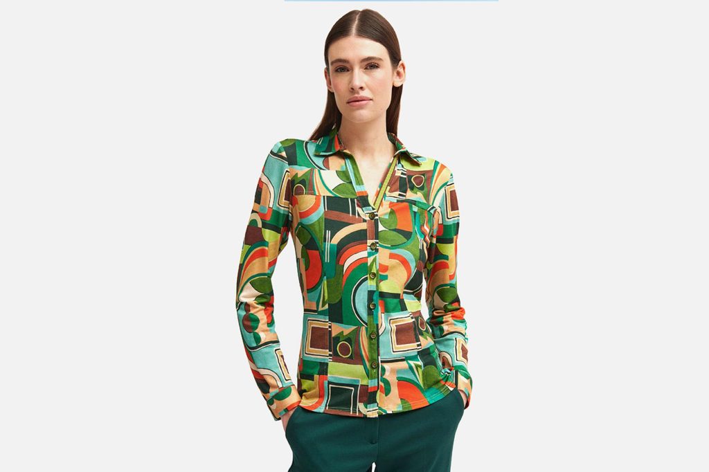 CHEMISE GAO VERT MULTI