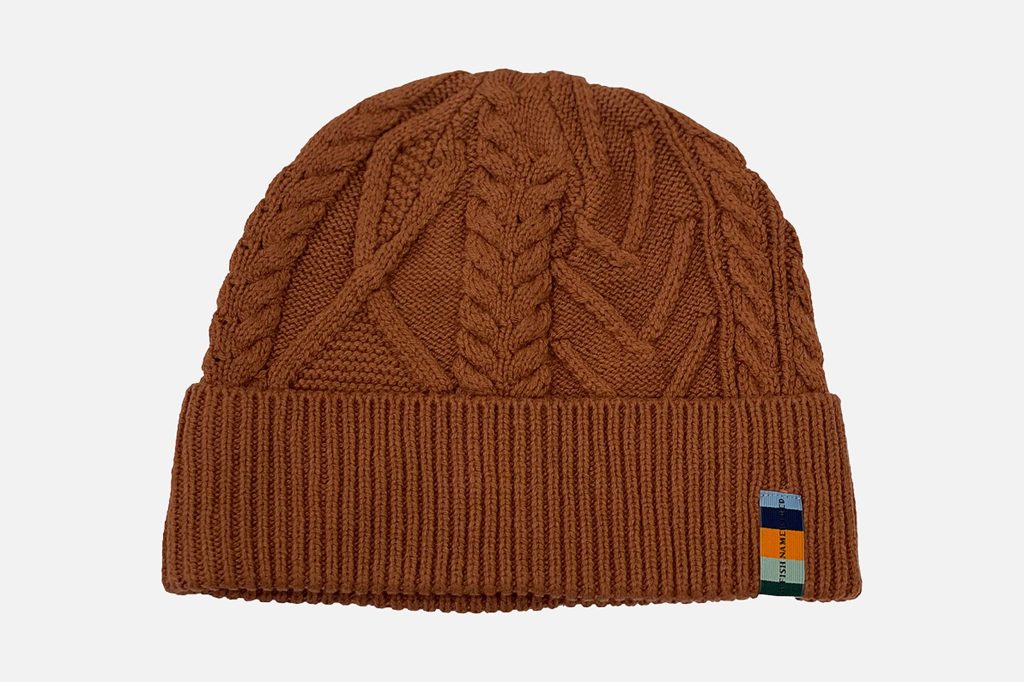 AFNF CABLE BEANIE COGNAC