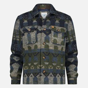AZTEC JACKET DARK GREEN - Image 1