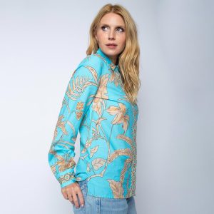 CHEMISE AQUA SAND LEAVES - Image 2