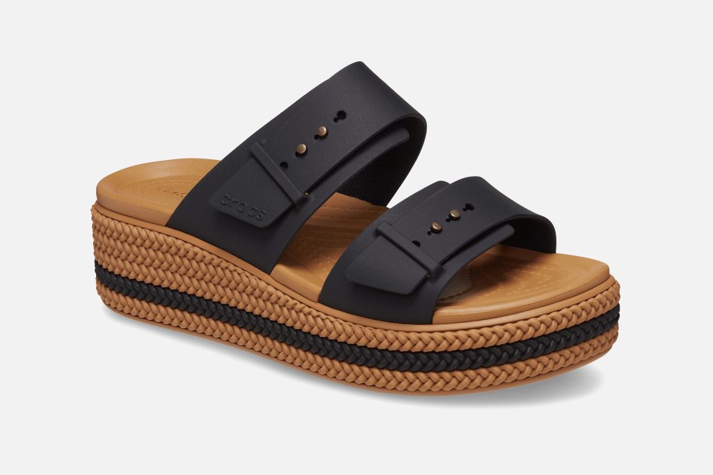 BROOKLYN BUCKLE WEDGE BLACK