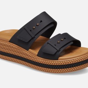 BROOKLYN BUCKLE WEDGE BLACK - Image 2