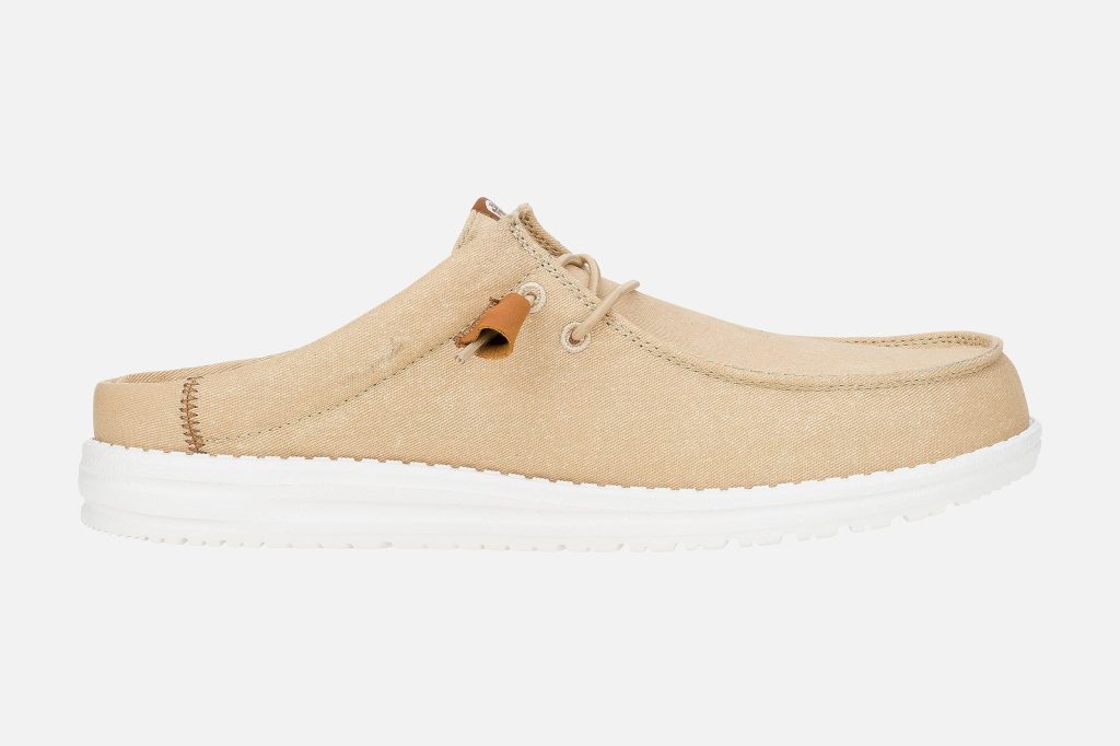 WALLY SLIP STRETCH TAN WHITE