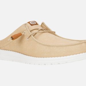 WALLY SLIP STRETCH TAN WHITE - Image 2