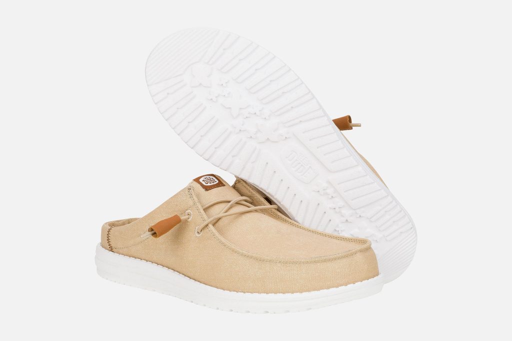 WALLY SLIP STRETCH TAN WHITE