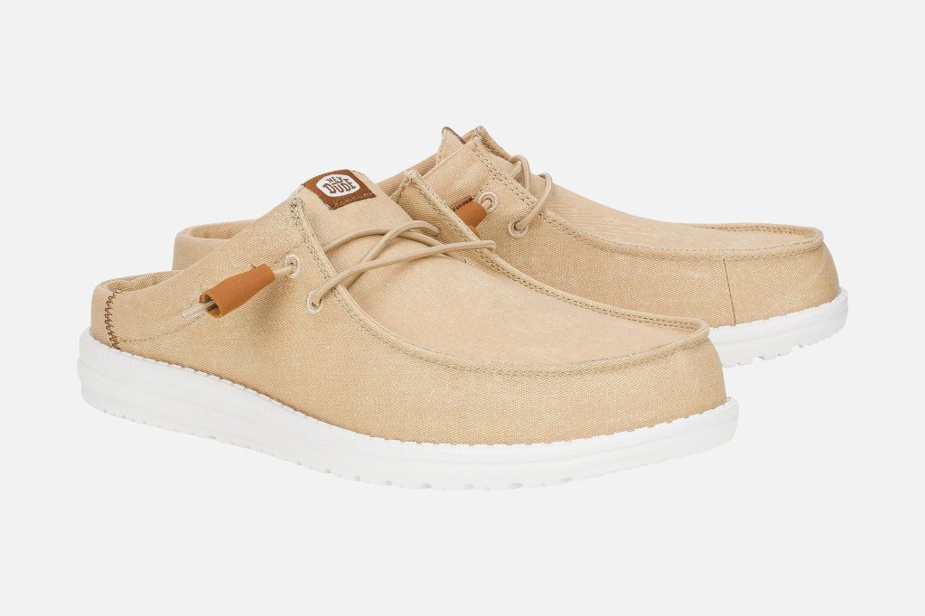 WALLY SLIP STRETCH TAN WHITE