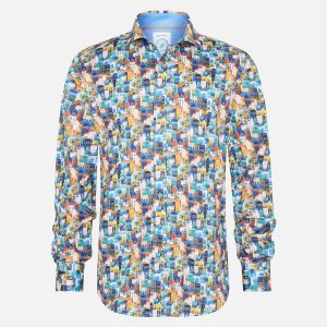 SHIRT TOWN MULTI COLOR BLUE - Image 1