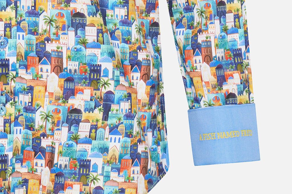 SHIRT TOWN MULTI COLOR BLUE