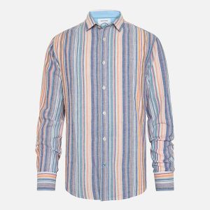 SHIRT DOUBLE STRIPES COBALT - Image 1