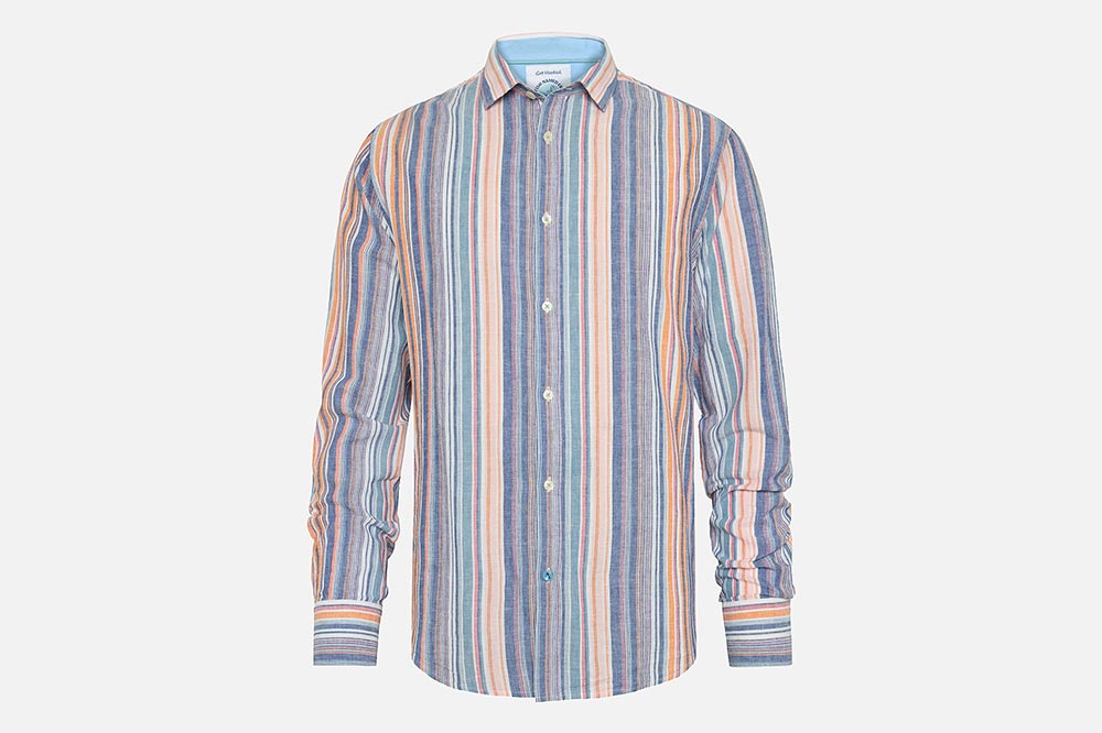 SHIRT DOUBLE STRIPES COBALT