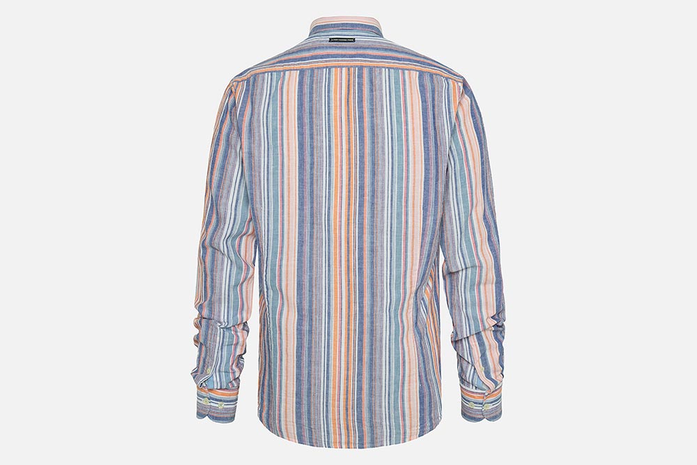 SHIRT DOUBLE STRIPES COBALT