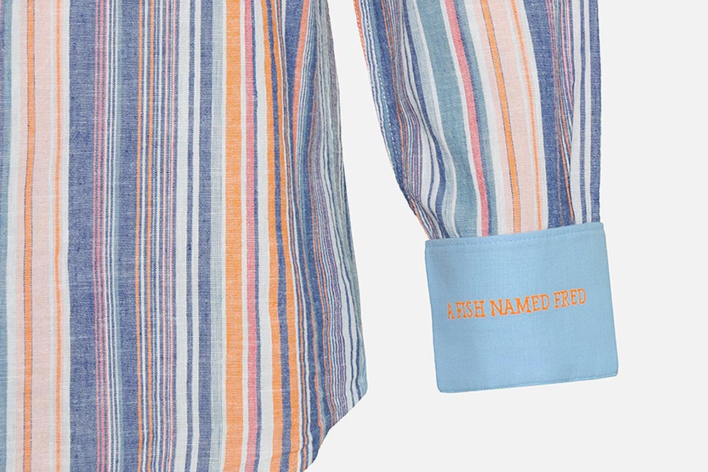 SHIRT DOUBLE STRIPES COBALT