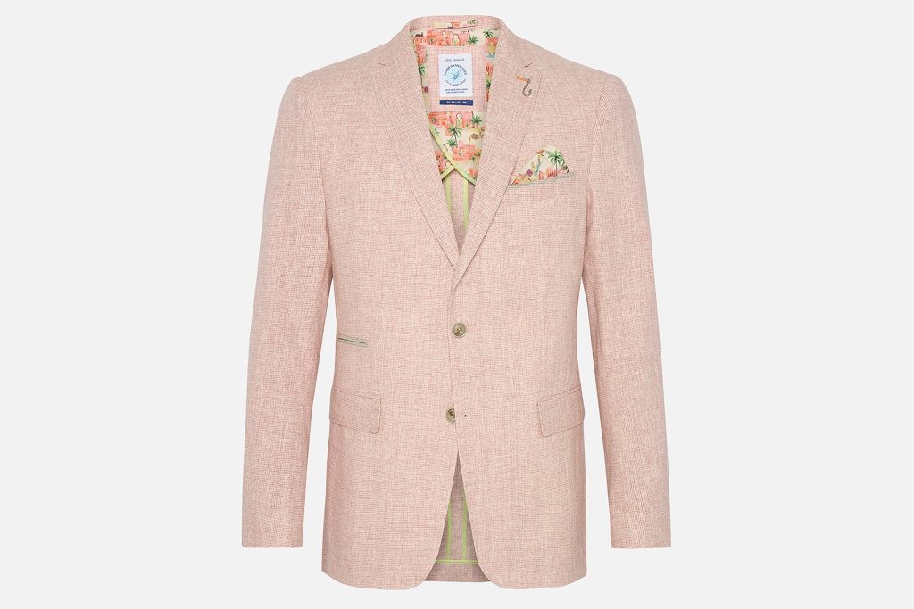 BLAZER SMALL CHECK ROSE PINK