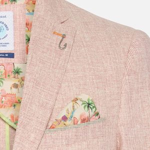 BLAZER SMALL CHECK ROSE PINK - Image 3