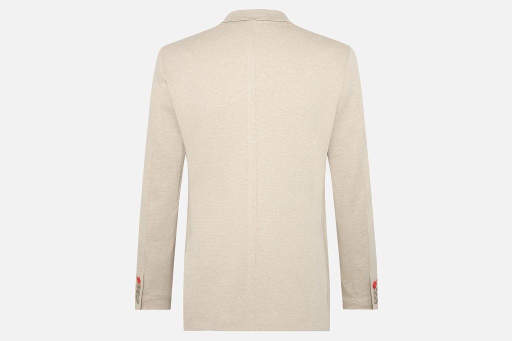 BLAZER MELANGE PIQUE SAND