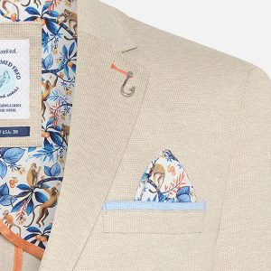 BLAZER MELANGE PIQUE SAND – Image 3