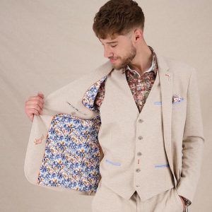 BLAZER MELANGE PIQUE SAND – Image 6