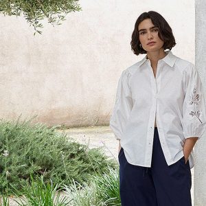 CHEMISE COQUETTE BLANC BRODE - Image 6