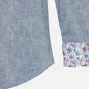 SHIRT LINEN COBALT – Image 3