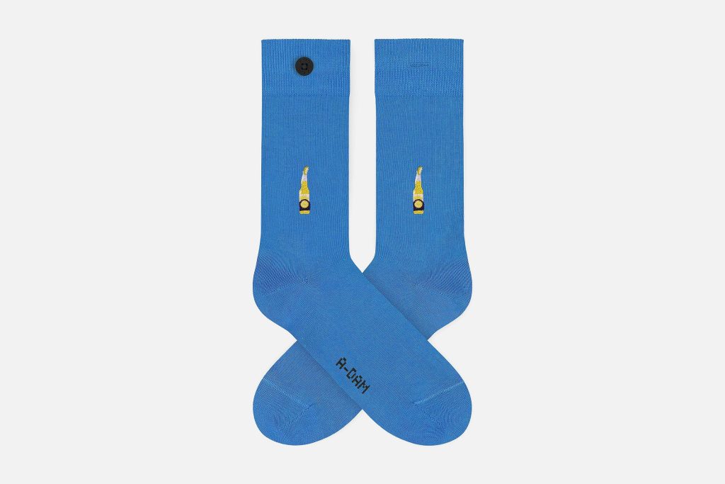 SOCKS ADAM BLUE BEER