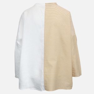 CHEMISE FLO CARAMEL RAYE – Image 2