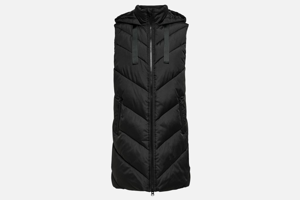 SKYLAR HOOD WAISTCOAT BLACK