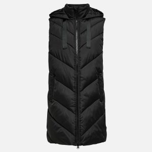 SKYLAR HOOD WAISTCOAT BLACK – Image 1