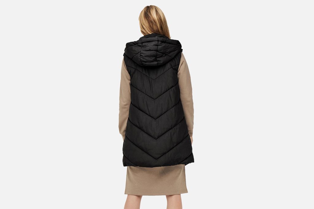SKYLAR HOOD WAISTCOAT BLACK